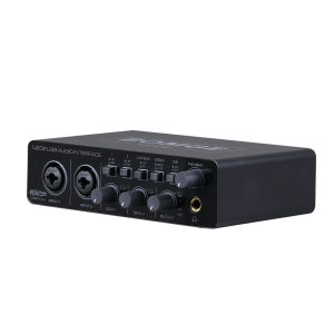 BOMGE U202 USB Audio Interface with Mic Preamplifier XLR/TSR/TS Ports48V32-Bit/192kHz Resolution for computer recordingStreaming Podcasting