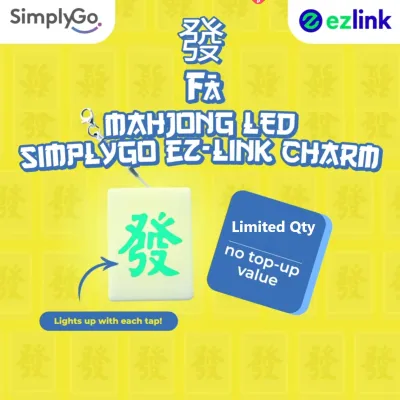 Limited Edition - Huat Fa! Mahjong LED EZ-Charm / Card Cute Valentine Christmas Gift Present Chinese New Year EZ Link Card