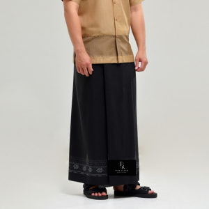 BCC Sarung Pria Dewasa Tenun Corak Polos Hitam