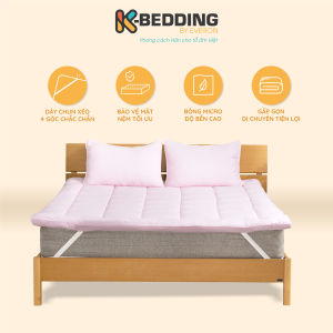 Topper Nệm K-Bedding by Everon Êm Ái Bồng Bềnh Tiêu Chuẩn 5 Sao Giao Màu Ngẫu Nhiên  Mattress Topper