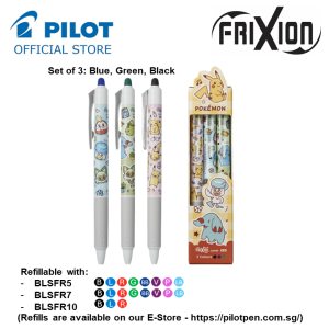 [NEW] PILOT Pokémon Frixion Items (Frixion Clicker and Frixion Stemps)