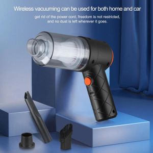 Mini Vacuum Cleaners Dual Use 6000Pa Wireless Small Car Vacuum Cleaner Cordless Handheld Auto