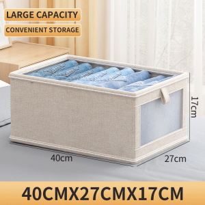 Clothes storage organizer basket Foldable Oxford Cloth Wardrobe Drawer Type Anti-dust Storage Box Not Easy To Deform