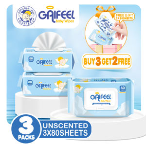 GAIFEEL Wipes For Baby Organic Wipes Wet Wipes for Baby 5-Packs Wipes for Face