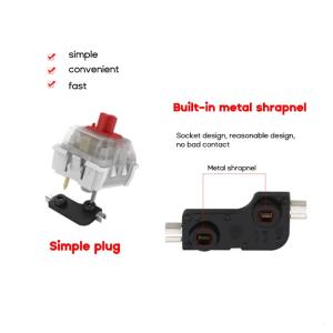 DIY Macro Keyboard 2 Keys Customize Shortcut Mechanical Keyboard Programmable Mini Keypad RGB Type-C Wired