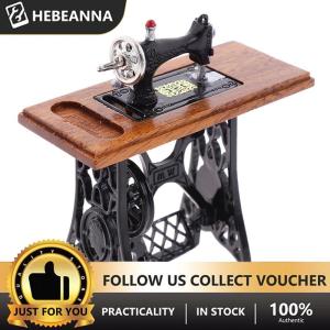 hebeanna 1:12 Dollhouse Mini Furniture Sewing Machine with Scissors for Doll House Decor