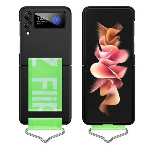 Finger Strap Case Z Flip 6 Flip 5 Flip 4 Z Flip 3 5G Matte Casing Finger Grip Stylish Full Cover 1:1 Like Original