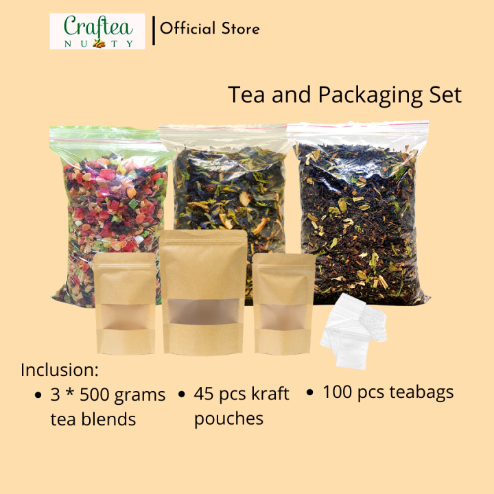 Business Package Loose Leaf Tea Starter Package blended teas with kraft pouches own