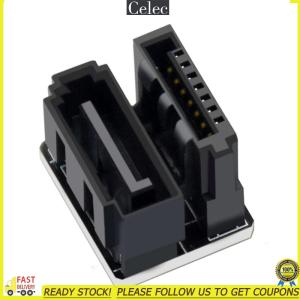 【Celec】Motherboard SATA 7PIN Connector Female To Male SATA 7Pin Turning Connector Plug and Play Elbow Head Computer Accessories【7-day Return Guarantee】