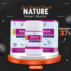 NATURE GEMUK BADAN Paket 3 Botol Lebih Hemat Penggemuk Badan Permanen Pria Wanita Original BPOM