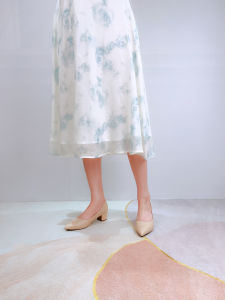 Giày Công Sở Nữ Mũi Nhọn Đế Vuông 3 Phân Guốc Cao Gót Nữ 3cm Da Mềm Cao Cấp NUDDO _ NU207