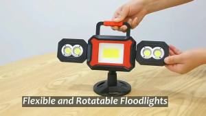 2025 Hot Sale Three-page Lamp Rotating Folding Mobile Charging Strong Magnetic Adsorption Car Inspection Lighting Work Lamp COB