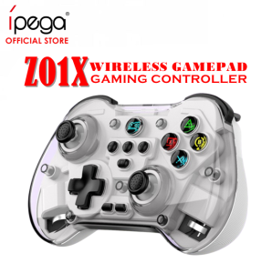 Z01X Bluetooth V5.3 Game Controller with Hall Effect Wireless Joystick Control Multi Platform Transparent Design