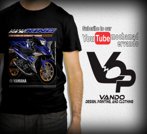 KAOS MOTOR YAMAHA MXKING 150 BLUE WHITE - KAOS DISTRO PRIA WANITA - KAOS PENDEK KATUN MURAH - KAOS CUSTOM