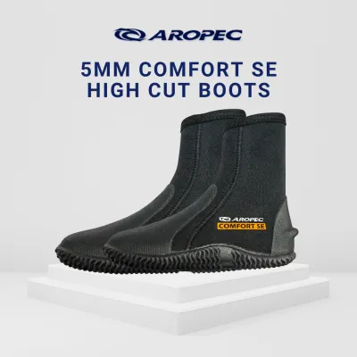 Aropec 5mm Neoprene Comfort Boots boot booties Scuba Diving Boots Scuba Diving Booties High Cut Booties Seanergy Scuba