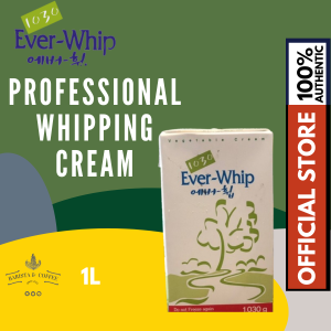 Ever Whip Non-Dairy Whipping Cream 1Lx12 Wholecase | Halal Certified | Perfect for Cakes Desserts & Toppings