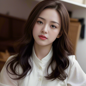 วิกผมยาวคลื่นใหญ่แบบแบ่งกลาง ปกคลุมทั้งศีรษะ ดูเป็นธรรมชาติ ระบายอากาศดี ปรับรูปหน้าเล็กลง 5 ซม.