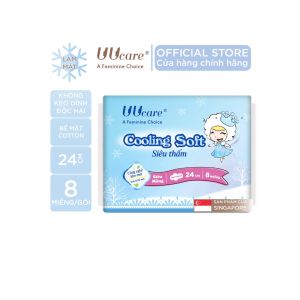 Băng vệ sinh UUcare Young Girl Cooling Soft ban ngày 24 cm ( 8 miếng / gói )
