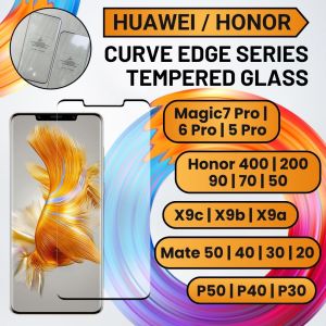 Huawei Mate 50 40 30 / P50 P40 P30 / Honor 400 200 90 70 50 X9c X9b X9a Magic7 Magic6 Magic5 Pro 5G Tempered Glass Screen Protector | Clear Anti-Bluelight