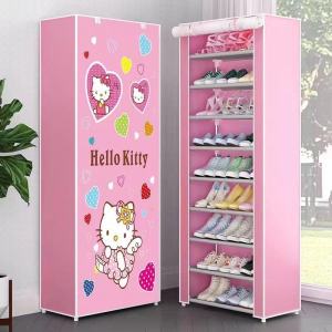 Fashion Green Life: Simple Shoe Rack With Steel Tube Cloth Cover