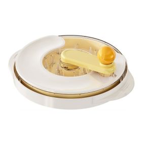 HCHC MALL Round Shape Chicken Shredder Multifunctional Quick Operation Rotating Shredder Pet Meat Flaker Easy to Use Hand Crank Shredder Kitchen Tool