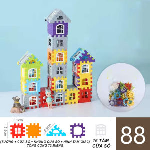 Trẻ Em Đồ Chơi Lắp Ráp Xây Nhà Nhựa Bộ Lắp Ghép Mô Hình Nhà Đồ Chơi Trẻ Em Sáng Tạo Cho Bé Yêu Giải Trí Xả Stress
