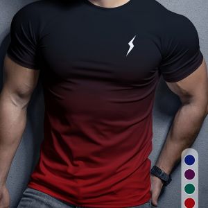 Athletic Moisture-Wicking Tshirts for Men 3D Print Breathable Quick-Drying Mens T-Shirts Suitable for Running Yoga Training Outdoor Activities