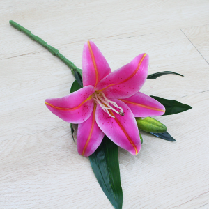 TANAMAN BUNGA LILY IMITASI LATEX ARTIFICIAL B8184 HIAS DEKORASI RUMAH ARTIFICIAL BERKUALITAS