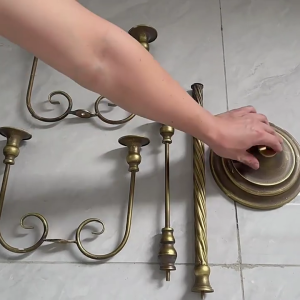 Tapered Holders Metal Iron HoldersCandlestick Holders for Table DecorationHolidayWeddingHousewarming