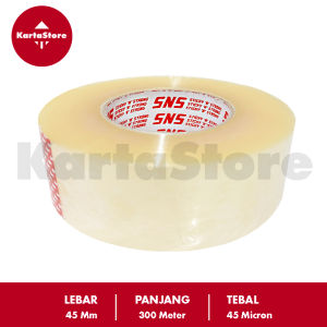 LAKBAN BENING/COKLAT JUMBO 500 YARD 300 METER X 45MM SNS HARGA PABRIK KUALITAS INDUSTRI