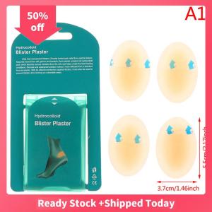 🔥🔥🔥sjqgqx 4Pcs Blister Bandages Waterproof Hydrocolloid Plaster Adhesive Anti-Wearing Heel Gel Sticker Pain Pedicure Patch Pads