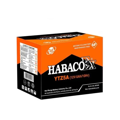 Ắc quy xe máy Habaco EX 12V 5A Ắc quy khô bình điện xe máy