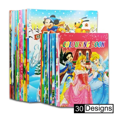 Small/Big Character Coloring Book with Sticker