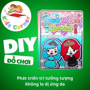 Toca Life World Quiet book ngôi nhà bằng giấy Tocaboca Freeze and Fire cho trẻ em H20