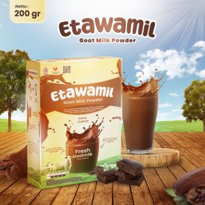 Susu Kambing ETAWAMIL Bubuk - Susu Etawa Cokelat Halal BPOM 200 gram - ETAWAMIL