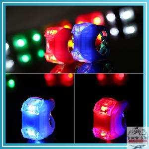 Đèn Ếch Silicon Gắn Xe Đạp Với 2 Bóng LED Và 3 Chế Độ Sáng (1 cái)(giao màu ngẫu nhiên)