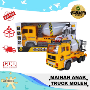 Mainan Anak Truck Molen Proyek Premium Murah Edukasi Acekids -M584