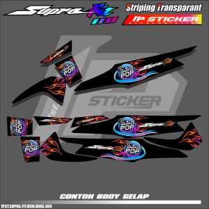 SUPRA FIT NEW (COD) STIKER STRIPING MOTOR HONDA SUPRA FIT NEW - LIST GRAFIK SIMPLE DESAIN RACING IP.PROJECT HOLOGRAM DAN TRANSPARAN BISA COD IP.KODE-480