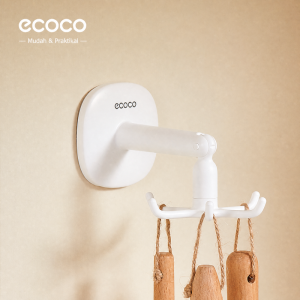 ECOCO Suction Cup Hooks(Telescopic Rodtype/Single Pack) Retractable No Drill Wall Mounted Multifunctional Home Household Storage Organizer Clothes Hanger Space Saving Wall Storage Home Organization Space Saving Organizer