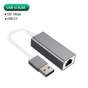 KEBETEME USB 3.0 to Ethernet Network Card Aluminum Gigabit Type-C Adapter for Laptop 1000/100Mbps USB C Lan RJ45 Adapter