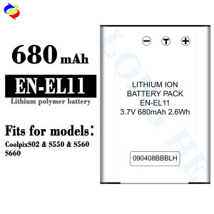 Dimi for Nikon EN-EL11 Camera Battery S660/Coolpixs02/S550/S560