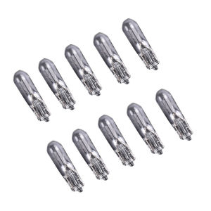 LEI 10pcs 12V 1.2W T5หลอดไฟกระจกแดชบอร์ดแผงหน้าปัดเบรคหลอดไฟ