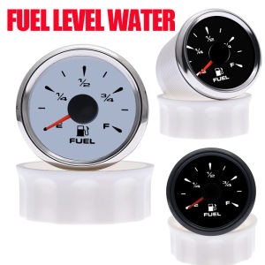 52mm Waterproof Marine Car Boat Pointer Fuel Level Gauge Water Level Gauge with 7 colors Backlight Fit for Fuel Level Sensor for Universal Yacht Boat Car Truck RV Camper Instruments Meter Water Tank Level Indicator