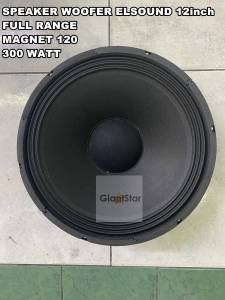 SPEAKER WOOFER ELSOUND 12in 12 inch M120 ES120 FULL RANGE HITAM 12inch