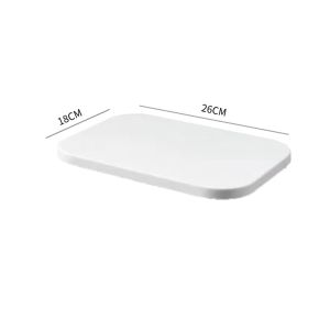 กล่องใส่ของ กล่องพลาสติกพร้อมฝาปิด กล่องเก็บของ พร้อมฝา สีขาว ประหยัดพื้นที่ อเนกประสงค์ มี5ขนาด