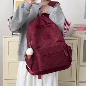 Cartoon cute backpack large capacity school bag suitable for junior and senior high school girls stylish and versatile backpack for school
