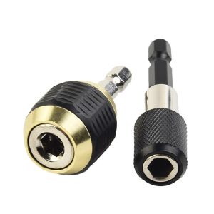 2pcs Hex Shank Drill Bits Adapter 60mm Keyless Drill Chuck Screwdriver Impact Driver Adaptor Quick