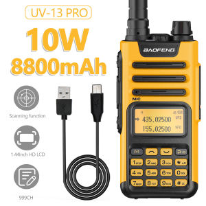 [FREE Headset] BAOFENG UV13 Pro V2 10W Dual Band TypeC Charger Waterproof CB Radio 16KM Long Range Ham Radio Walkie Talkie UV-5R Two Way Radio