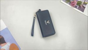 2025 New Womens Long Wallet Double Zipper Retro Simple Hot-Selling Coin Purse Multi-Card Slot Wallet Clutch