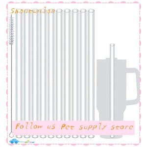 🎁【Special price】🎁Sha ชุดแก้วพลาสติกใสพร้อมหลอดสำหรับเปลี่ยนขนาด40ออนซ์6แพ็กใช้ซ้ำได้สำหรับการเดินทางแก้วน้ำน้ำแข็ง